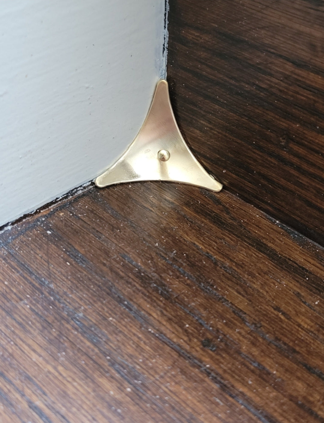 Dust corner protectors.  Brass and copper home decor for stairs. Sold in pairs (2 pieces)