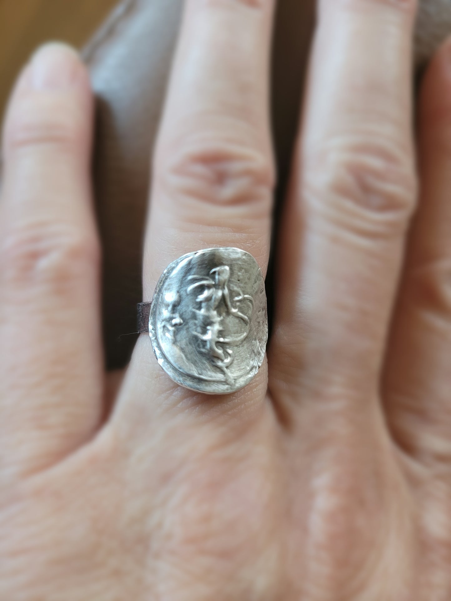 Twirling by moonlight woman dancing ring